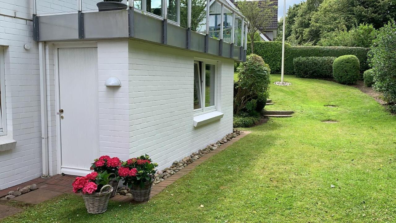 Ferienwohnung In Weisser Villa Am Kliff Flensburg Ngoại thất bức ảnh